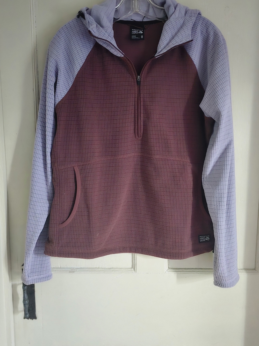 Mountain Hardwear Woman's Two-Tone Half-Zip Fleece - Plum & Lavender